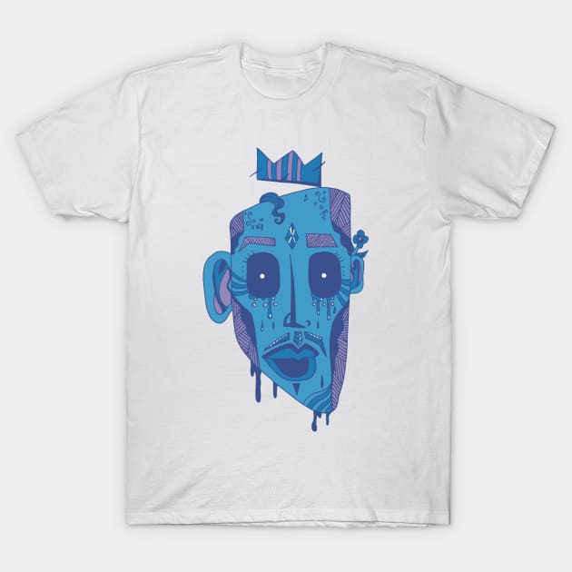 Mountain Blue Strange King Juan T-Shirt by kenallouis